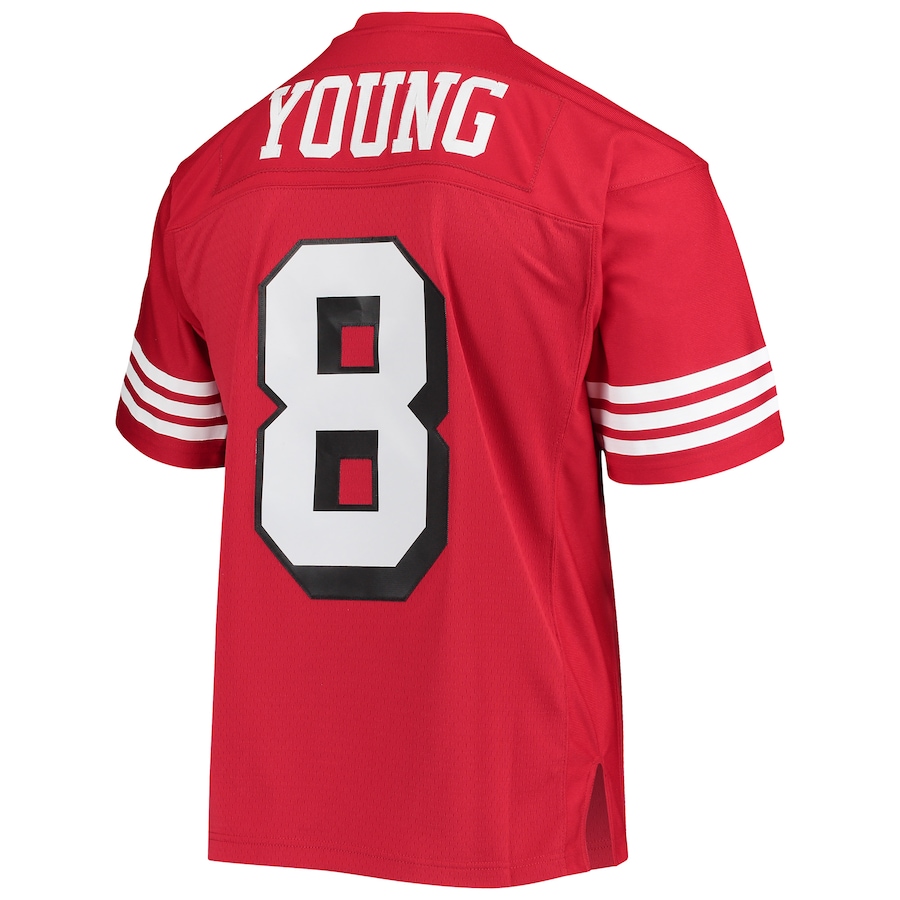 Steve Young San Francisco 49ers Mitchell & Ness Legacy Replica Jersey - Scarlet thumbnail 4