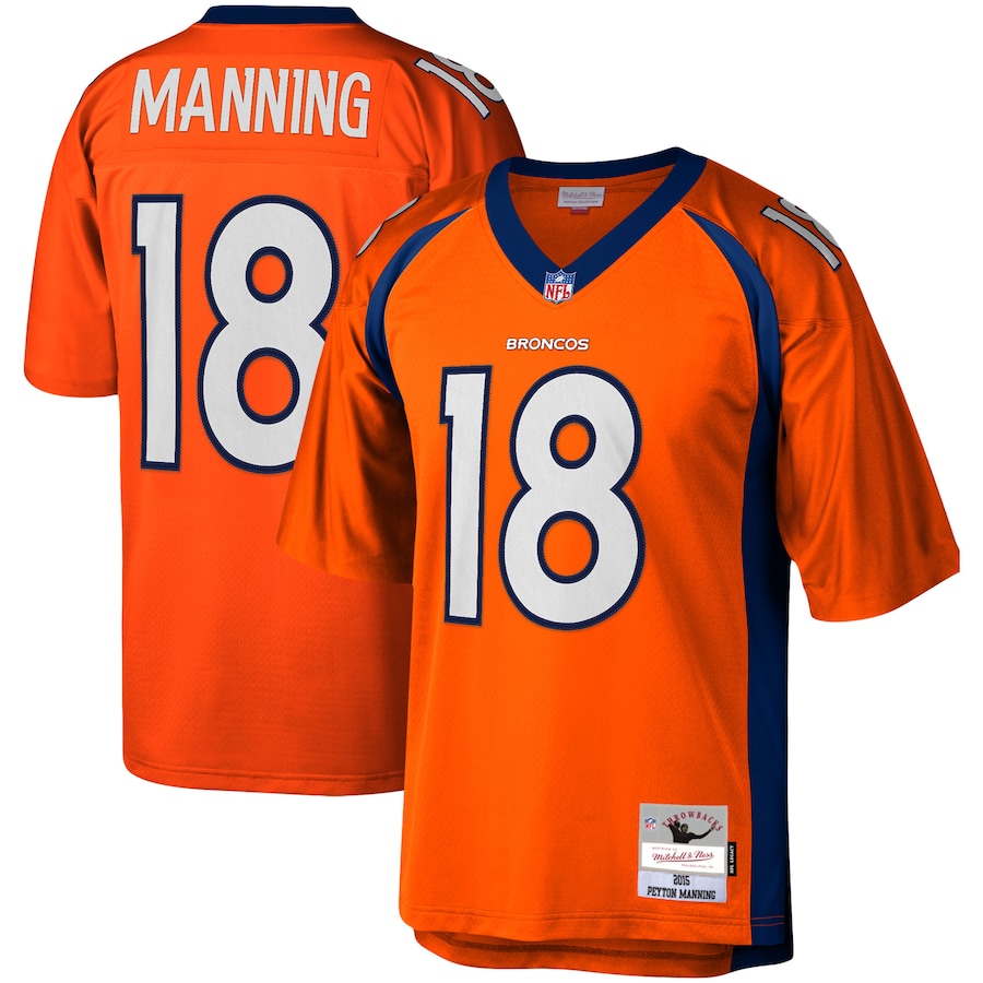 Peyton Manning Denver Broncos Mitchell & Ness Legacy Replica Jersey - Orange thumbnail 2