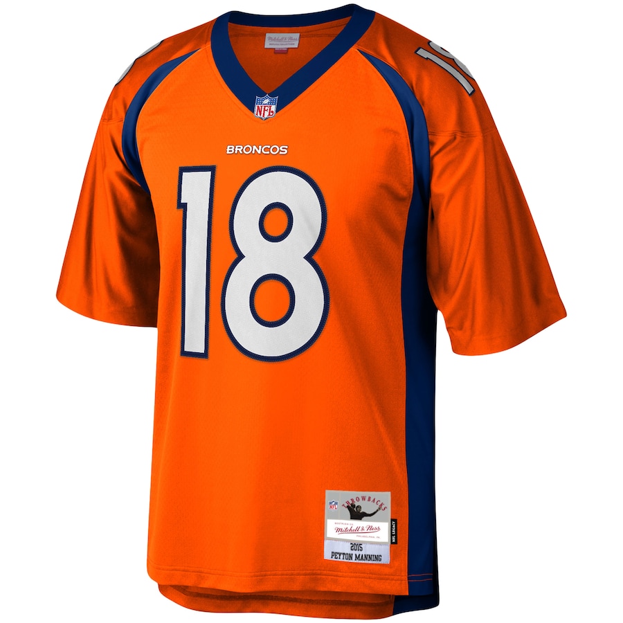 Peyton Manning Denver Broncos Mitchell & Ness Legacy Replica Jersey - Orange thumbnail 3