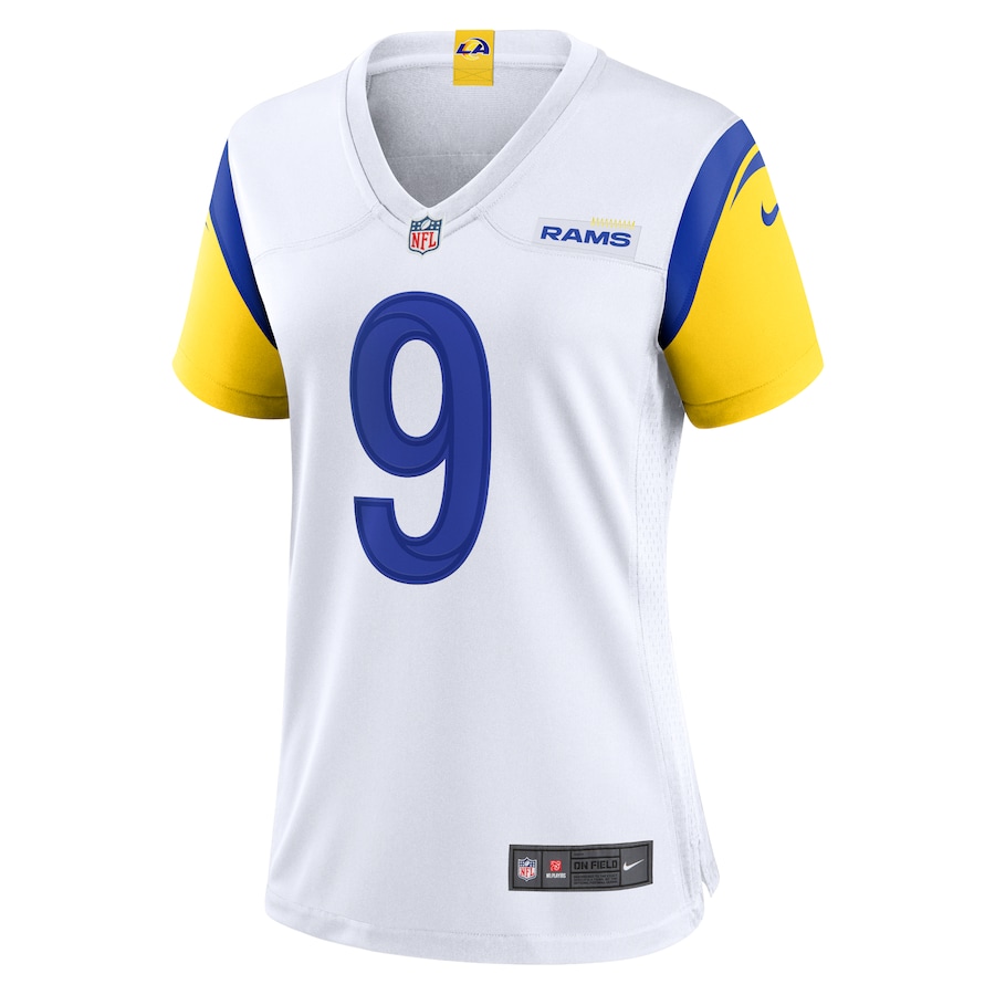 Matthew Stafford Los Angeles Rams Nike Women's Player Jersey - White thumbnail 3