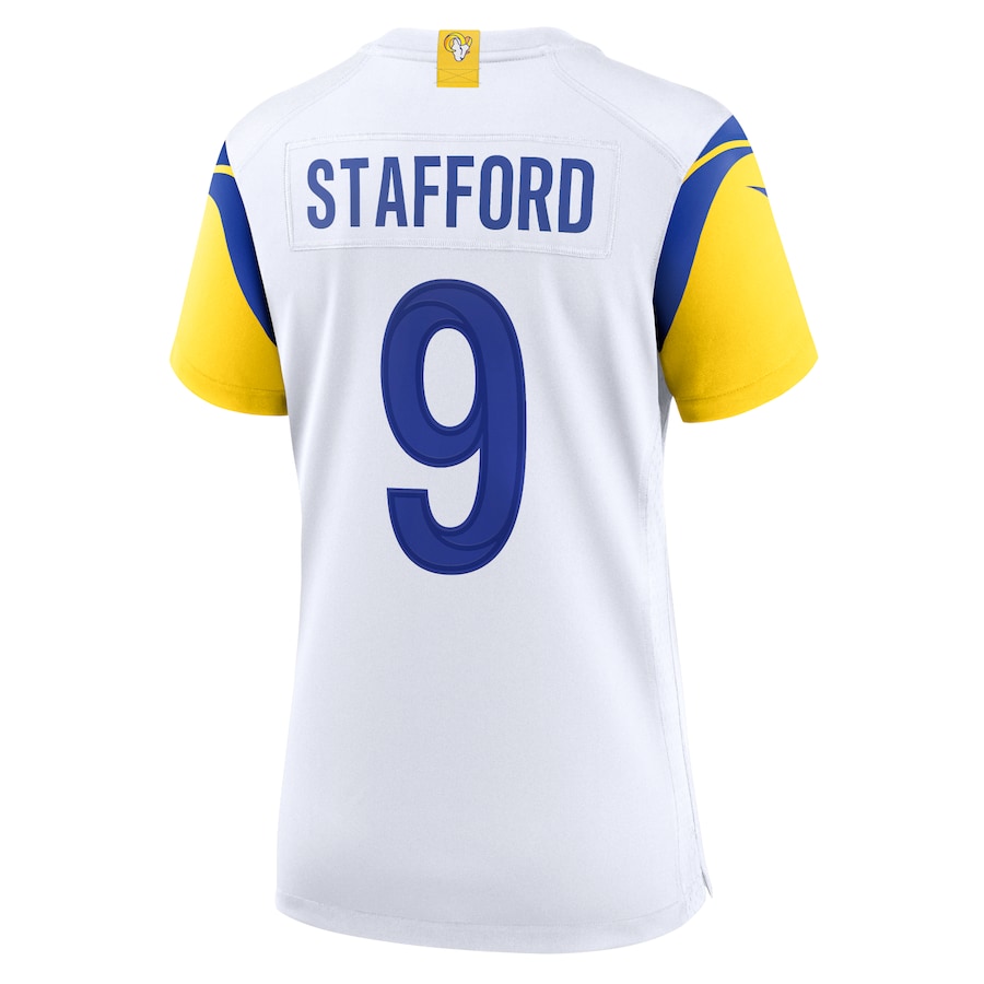 Matthew Stafford Los Angeles Rams Nike Women's Player Jersey - White thumbnail 4