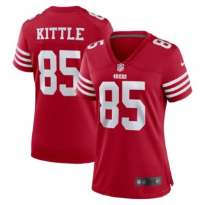 George Kittle San Francisco 49ers Nike Women's Team Game Player Jersey - Scarlet