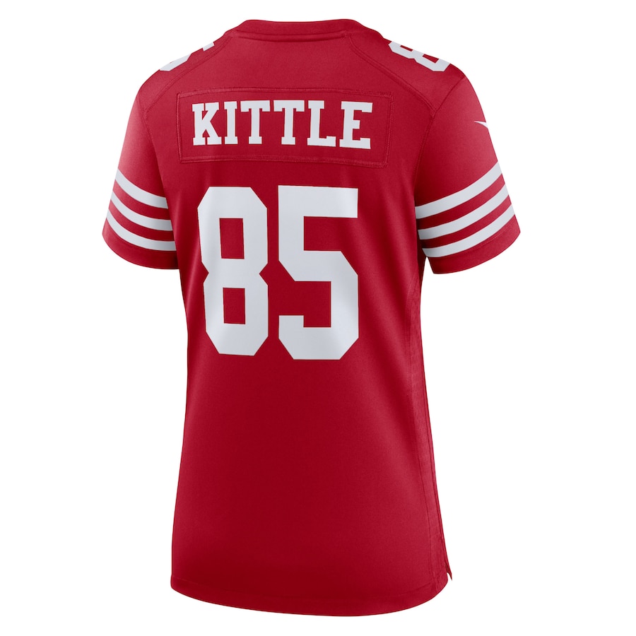 George Kittle San Francisco 49ers Nike Women's Team Game Player Jersey - Scarlet thumbnail 4