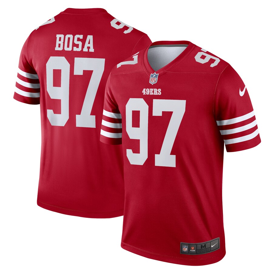 Nick Bosa San Francisco 49ers Nike Legend Player Performance Top - Scarlet thumbnail 1