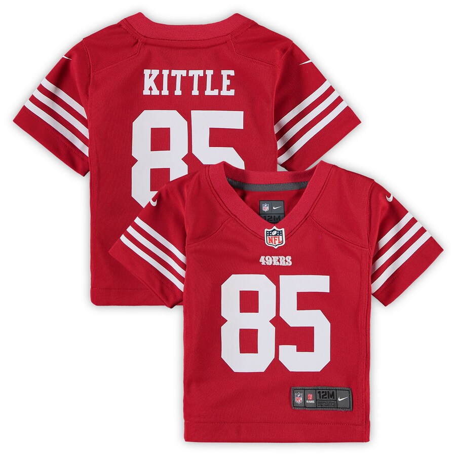 George Kittle San Francisco 49ers Nike Infant Team Player Game Jersey - Scarlet