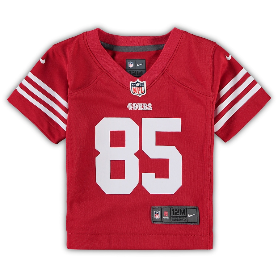 George Kittle San Francisco 49ers Nike Infant Team  Player Game Jersey - Scarlet thumbnail 3