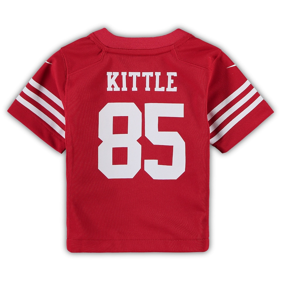 George Kittle San Francisco 49ers Nike Infant Team  Player Game Jersey - Scarlet thumbnail 4