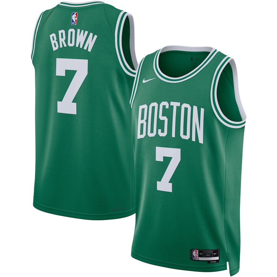 Jaylen Brown Boston Celtics Nike Unisex Swingman Jersey - Icon Edition - Kelly Green thumbnail 2