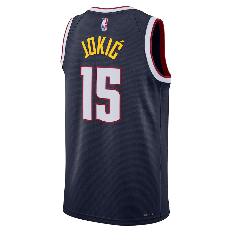 Nikola Jokic Denver Nuggets Nike Unisex Swingman Jersey - Icon Edition - Navy thumbnail 4