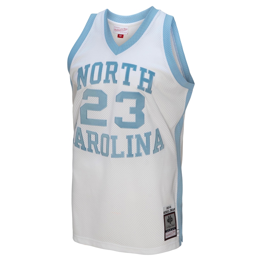 Michael Jordan North Carolina Tar Heels Mitchell & Ness 1983/84 Authentic Retired Player Jersey - White thumbnail 3