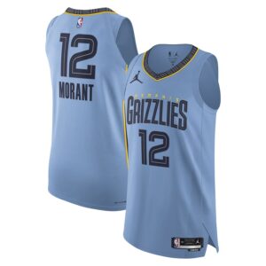 Ja Morant Memphis Grizzlies Jordan Brand Authentic Player Jersey - Statement Edition - Light Blue