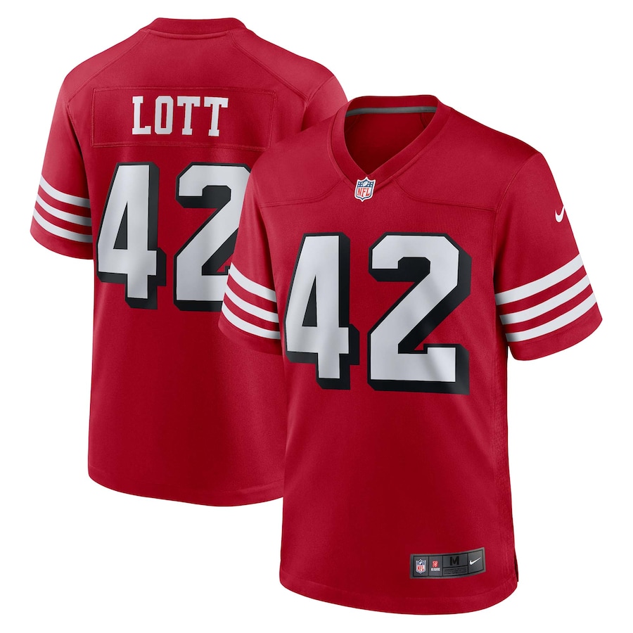 Ronnie Lott San Francisco 49ers Nike Retired Player Alternate Game Jersey - Scarlet thumbnail 2