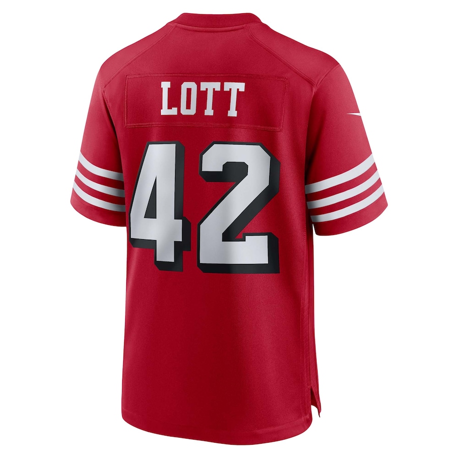 Ronnie Lott San Francisco 49ers Nike Retired Player Alternate Game Jersey - Scarlet thumbnail 4