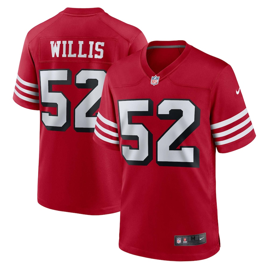 Patrick Willis San Francisco 49ers Nike Retired Player Alternate Game Jersey - Scarlet thumbnail 2