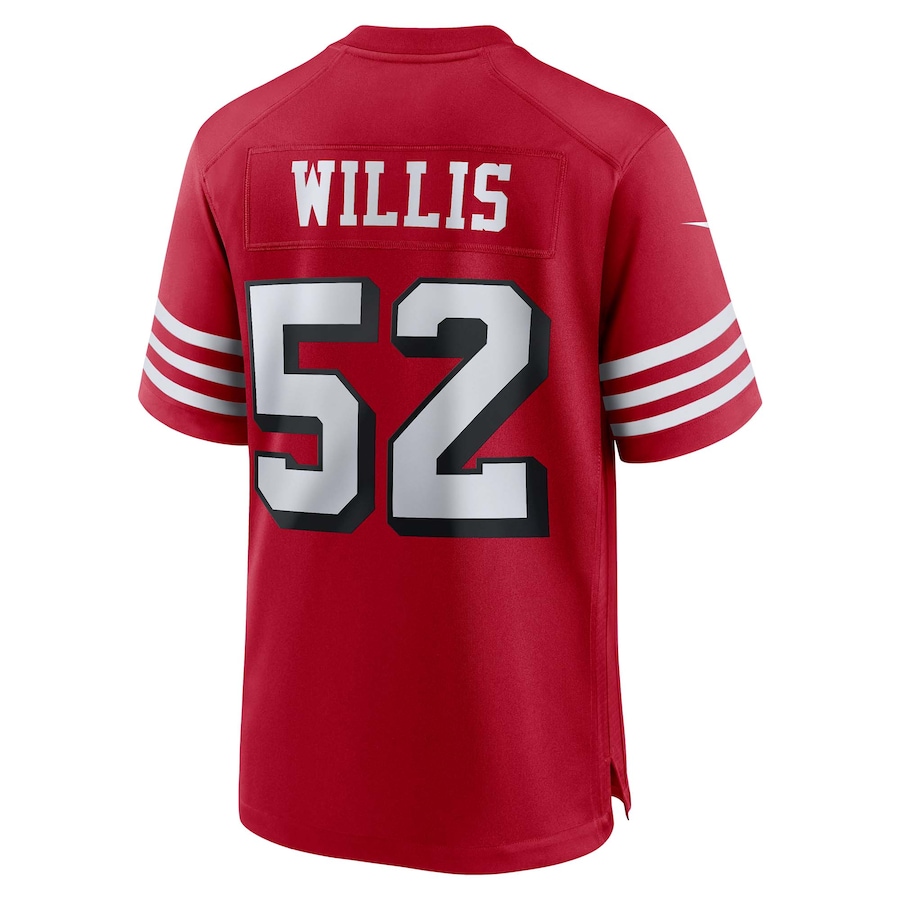 Patrick Willis San Francisco 49ers Nike Retired Player Alternate Game Jersey - Scarlet thumbnail 4