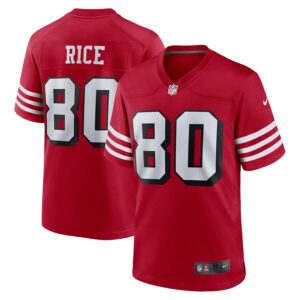 Jerry Rice San Francisco 49ers Nike Retired Player Alternate Game Jersey - Scarlet