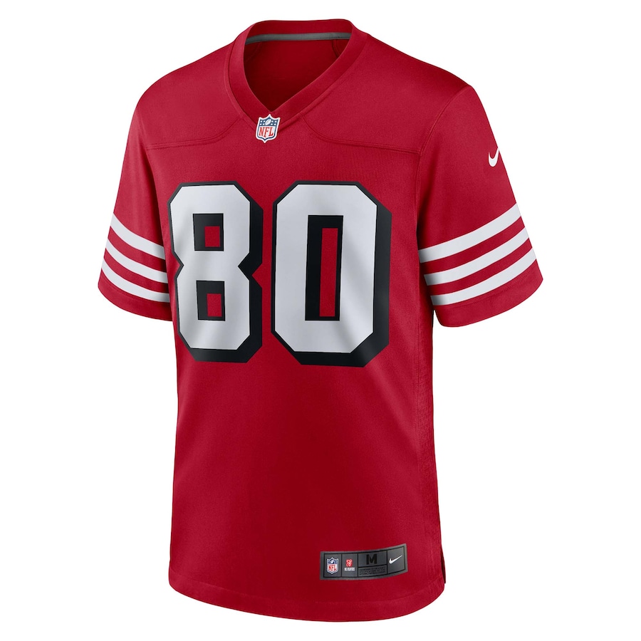 Jerry Rice San Francisco 49ers Nike Retired Player Alternate Game Jersey - Scarlet thumbnail 3