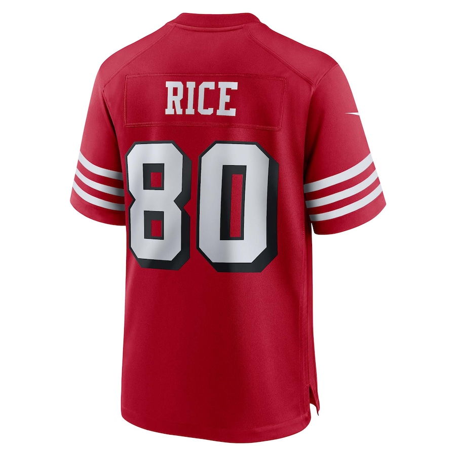 Jerry Rice San Francisco 49ers Nike Retired Player Alternate Game Jersey - Scarlet thumbnail 4