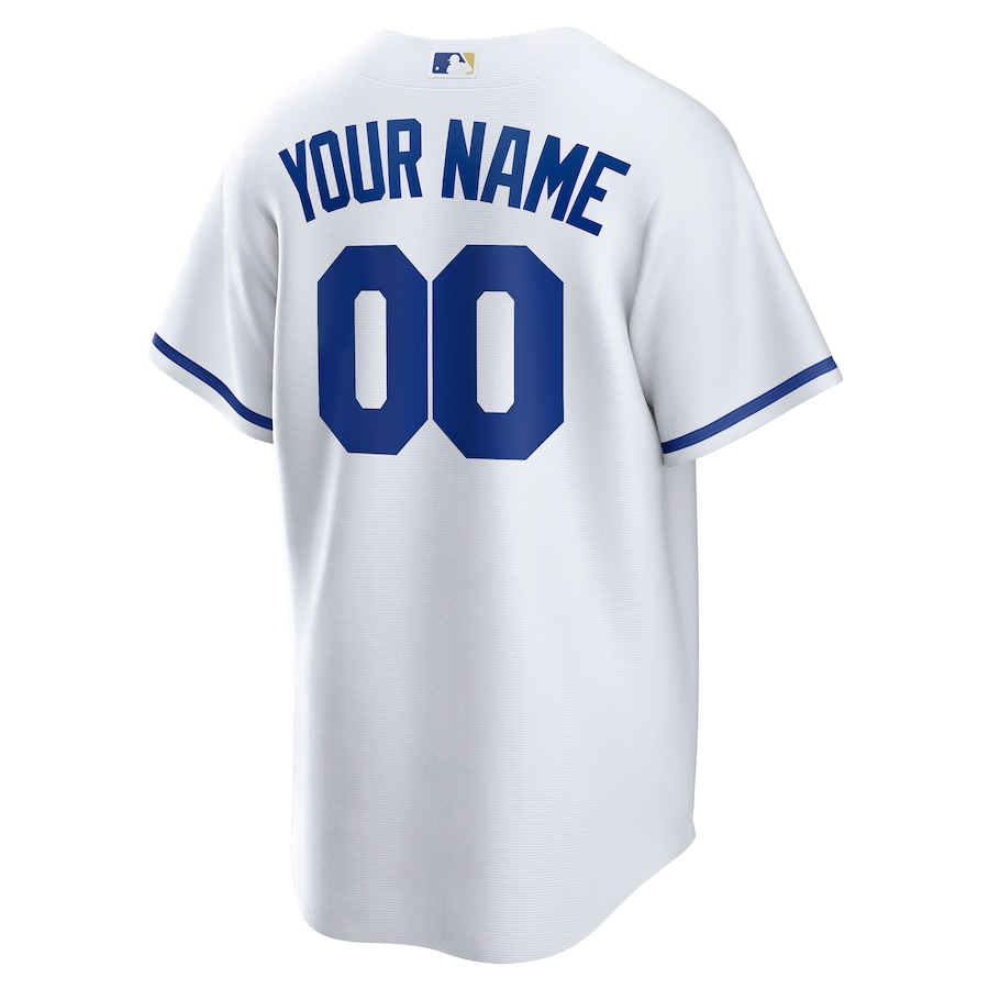 Kansas City Royals Nike Replica Custom Jersey - White thumbnail 4