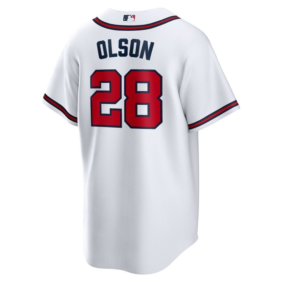 Matt Olson Atlanta Braves Nike Home Replica Player Jersey - White thumbnail 4