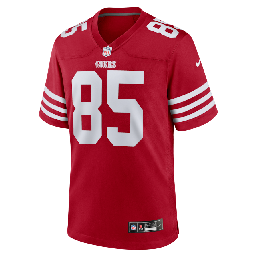 George Kittle San Francisco 49ers Nike Player Game Jersey - Scarlet thumbnail 3