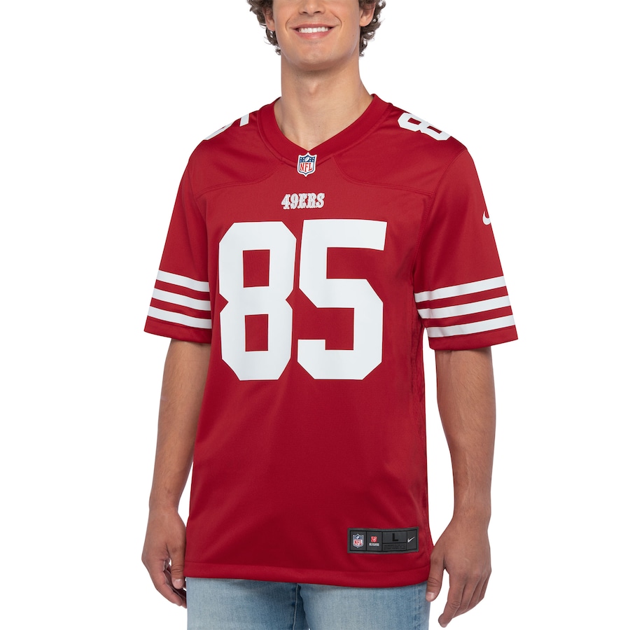 George Kittle San Francisco 49ers Nike Player Game Jersey - Scarlet thumbnail 5