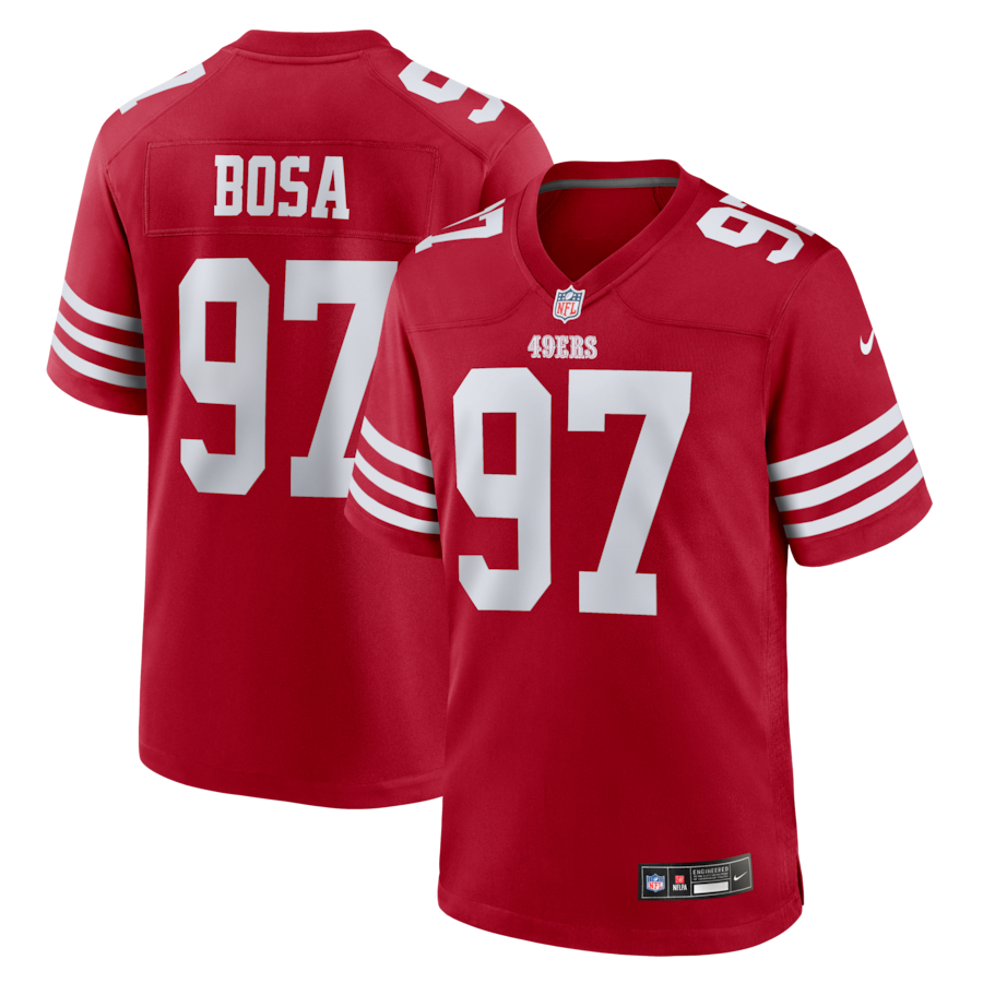 Nick Bosa San Francisco 49ers Nike Player Game Jersey - Scarlet thumbnail 2