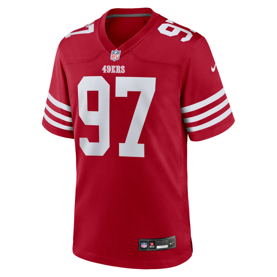 Nick Bosa San Francisco 49ers Nike Player Game Jersey - Scarlet thumbnail 3
