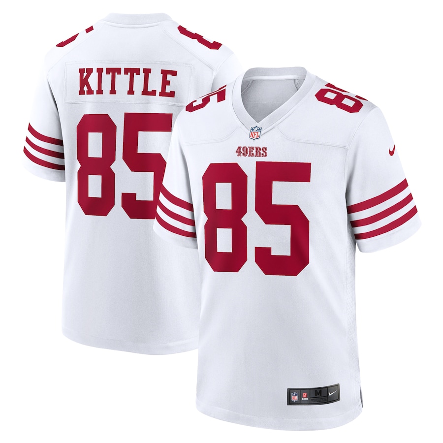 George Kittle San Francisco 49ers Nike Player Game Jersey - White thumbnail 2