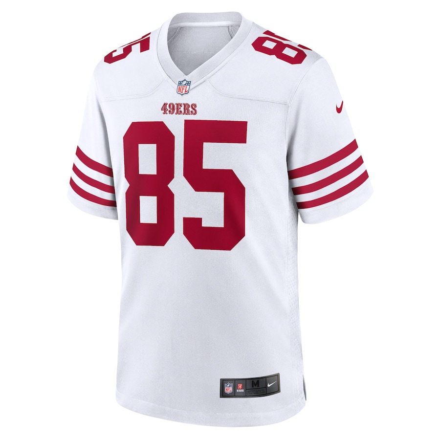 George Kittle San Francisco 49ers Nike Player Game Jersey - White thumbnail 3