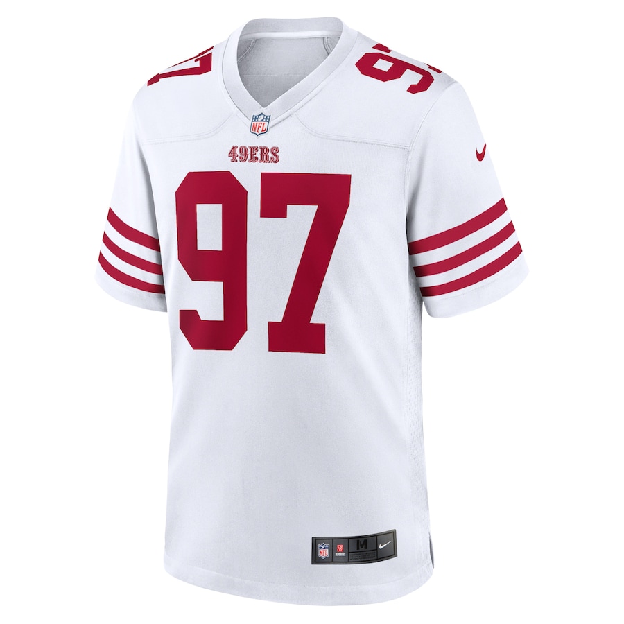 Nick Bosa San Francisco 49ers Nike Player Game Jersey - White thumbnail 3