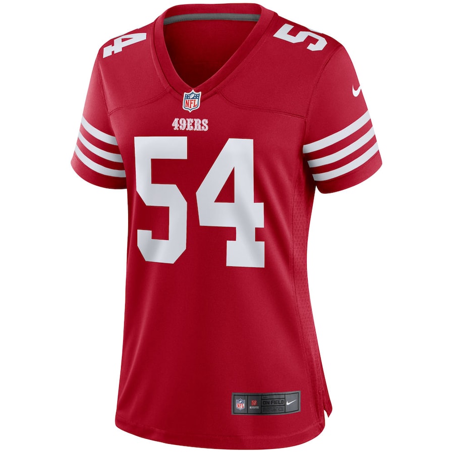 Fred Warner San Francisco 49ers Nike Women's Player Jersey - Scarlet thumbnail 3