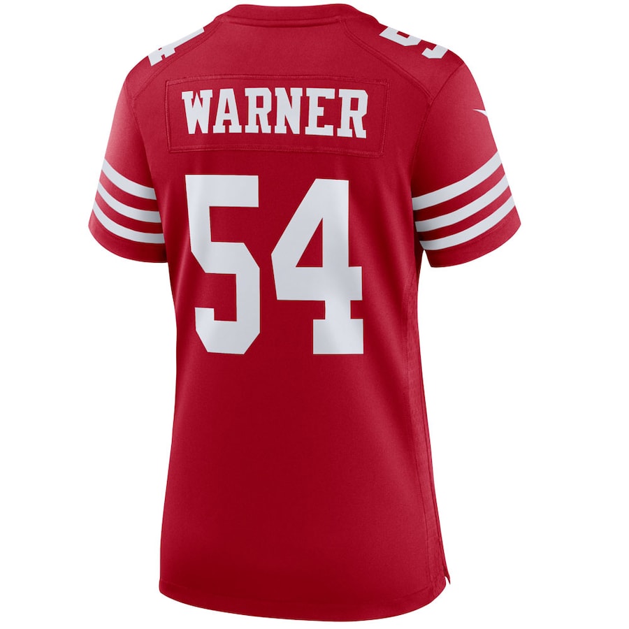 Fred Warner San Francisco 49ers Nike Women's Player Jersey - Scarlet thumbnail 4