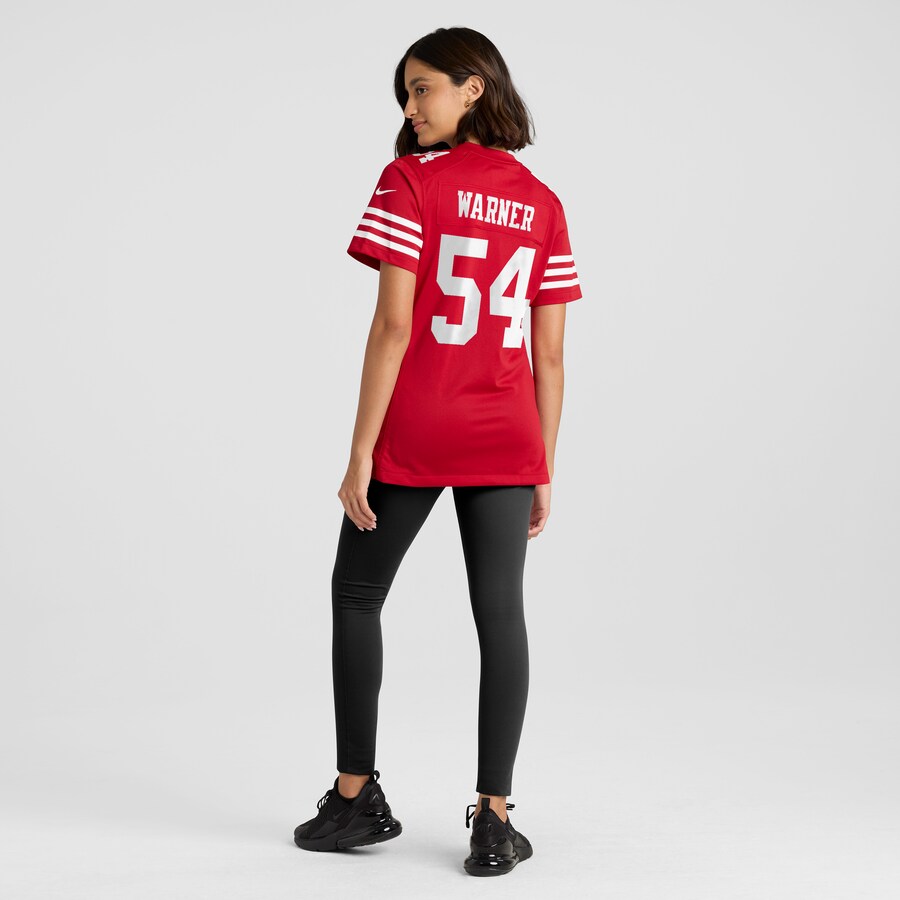 Fred Warner San Francisco 49ers Nike Women's Player Jersey - Scarlet thumbnail 6