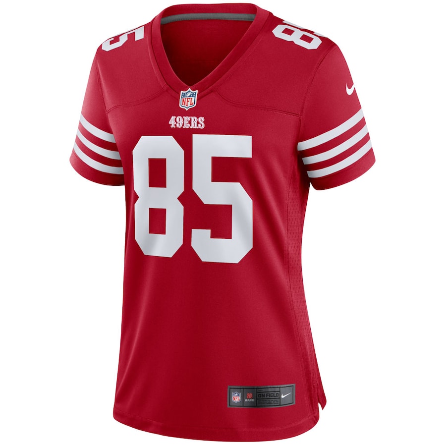 George Kittle San Francisco 49ers Nike Women's Player Jersey - Scarlet thumbnail 3