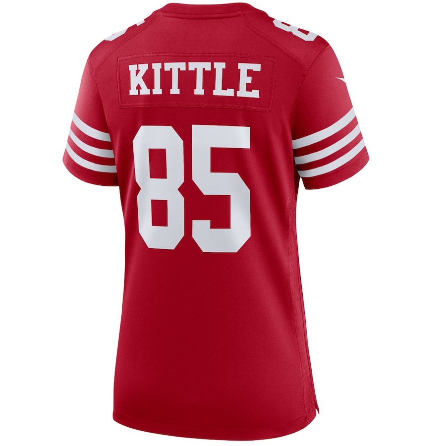George Kittle San Francisco 49ers Nike Women's Player Jersey - Scarlet thumbnail 4