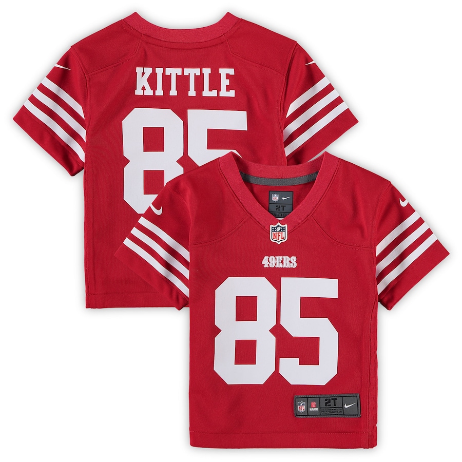 George Kittle San Francisco 49ers Nike Toddler Game Jersey - Scarlet thumbnail 2