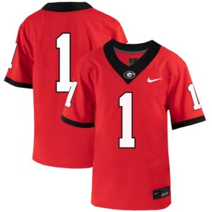#1 Georgia Bulldogs Nike Youth Home Untouchable Jersey - Red
