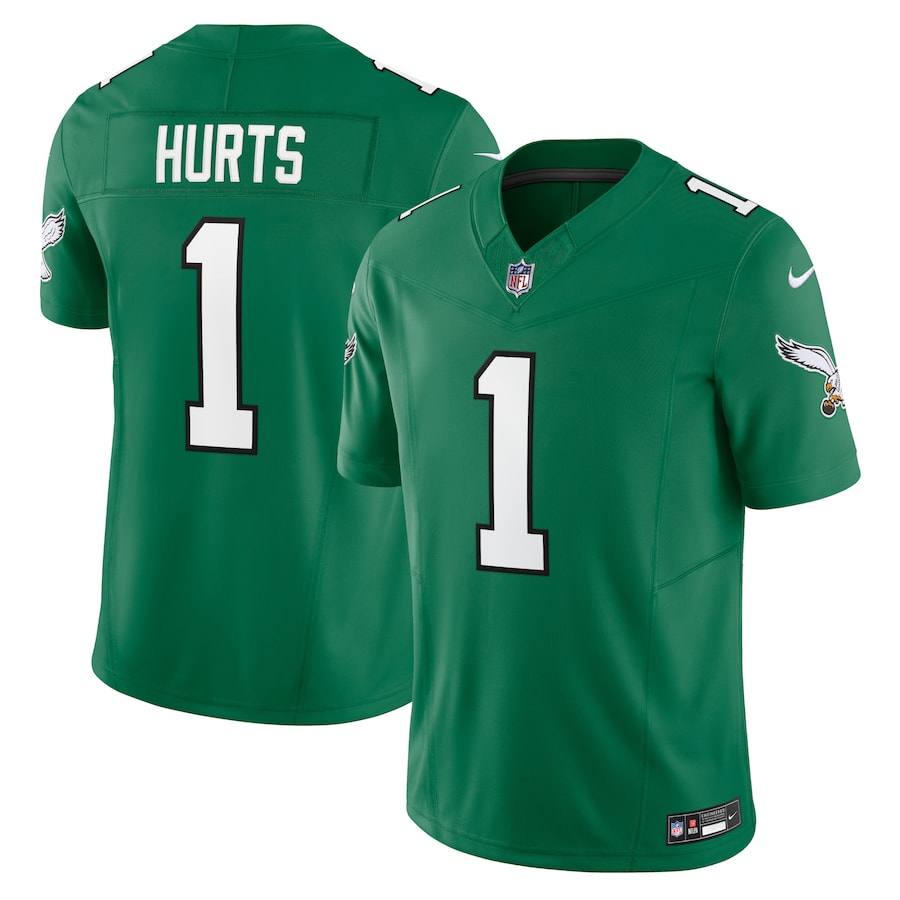Jalen Hurts Philadelphia Eagles Nike Vapor F.U.S.E. Limited Jersey - Kelly Green thumbnail 2