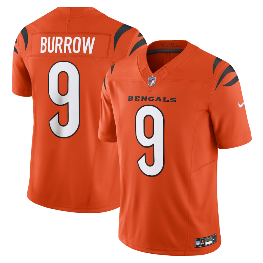 Joe Burrow Cincinnati Bengals Nike Vapor F.U.S.E. Limited Jersey - Orange thumbnail 2