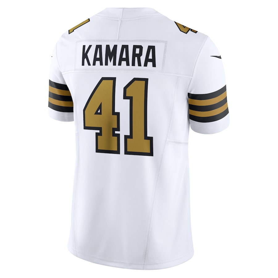 Alvin Kamara New Orleans Saints Nike Alternate Vapor F.U.S.E. Limited Jersey - White thumbnail 4