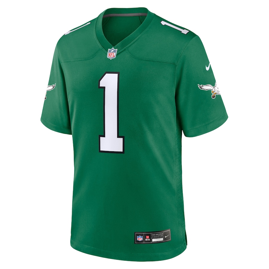 Jalen Hurts Philadelphia Eagles Nike Youth Game Jersey - Kelly Green thumbnail 3