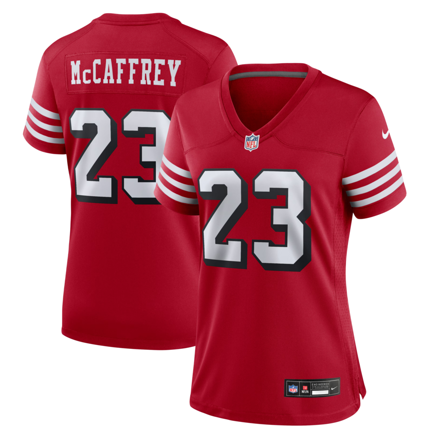 Christian McCaffrey San Francisco 49ers Nike Women's Player Jersey - Scarlet