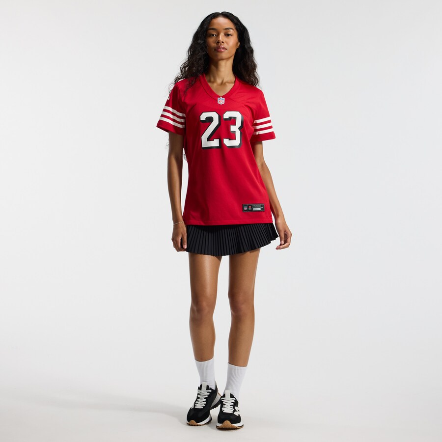 Christian McCaffrey San Francisco 49ers Nike Women's Player Jersey - Scarlet thumbnail 5