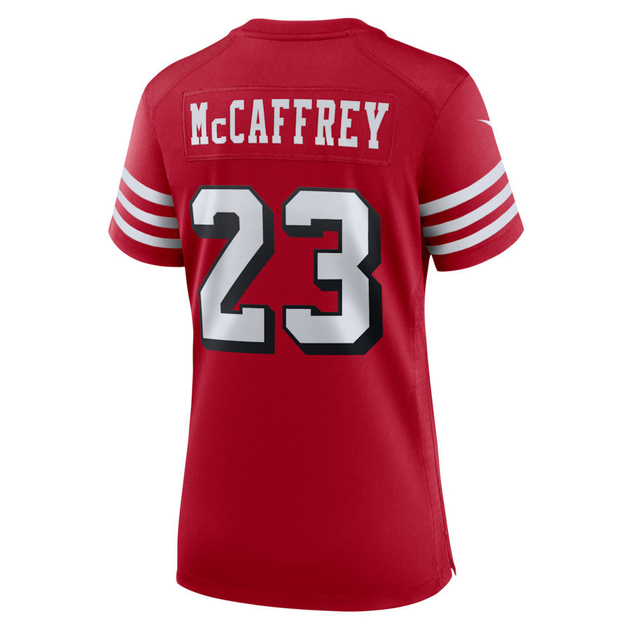 Christian McCaffrey San Francisco 49ers Nike Women's Player Jersey - Scarlet thumbnail 8