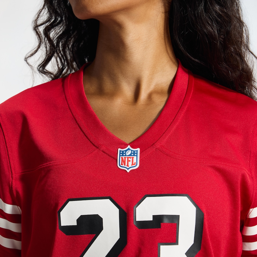 Christian McCaffrey San Francisco 49ers Nike Women's Player Jersey - Scarlet thumbnail 10
