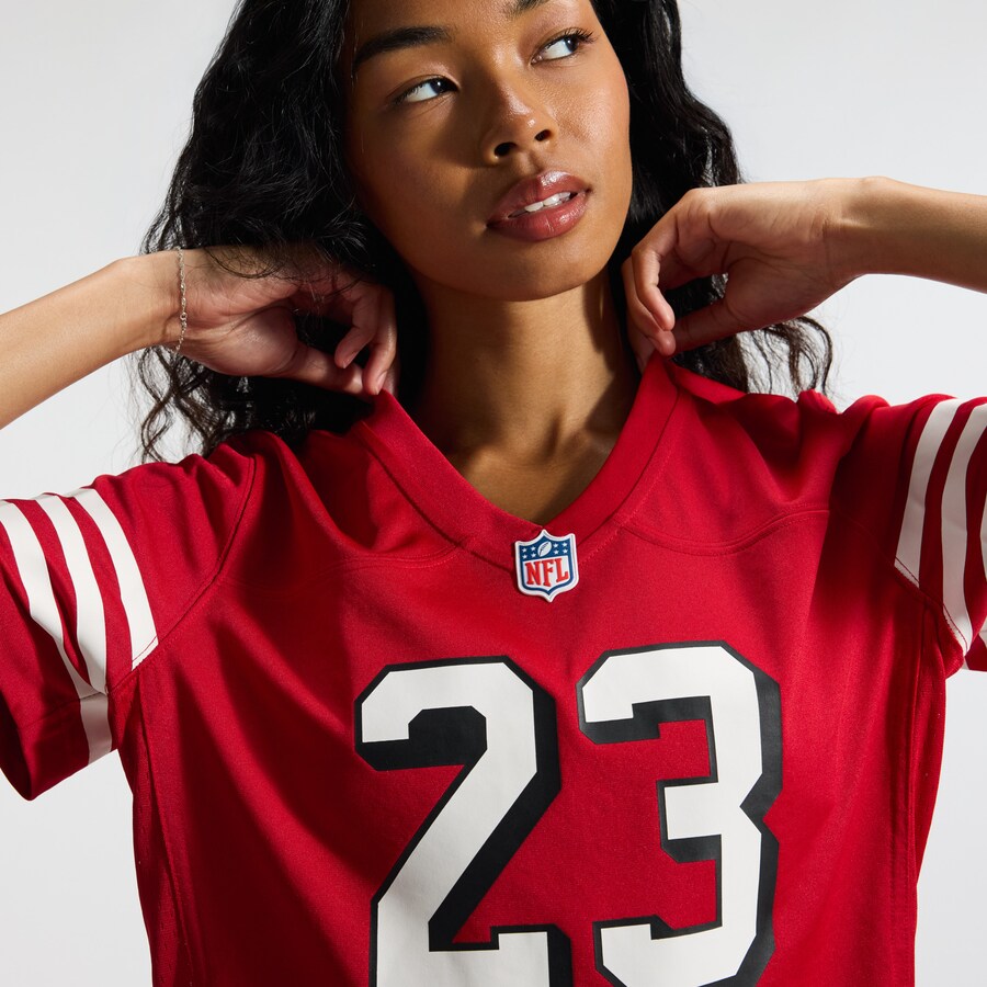Christian McCaffrey San Francisco 49ers Nike Women's Player Jersey - Scarlet thumbnail 11