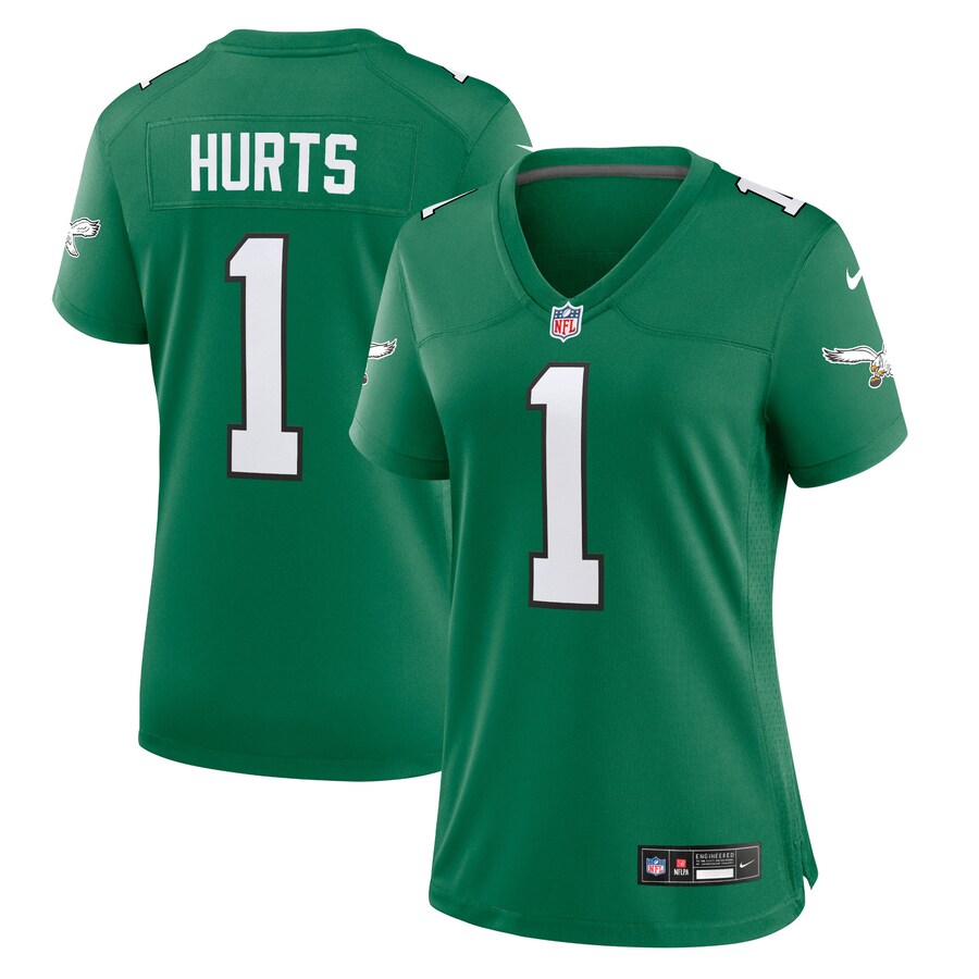 Jalen Hurts Philadelphia Eagles Nike Women's Game Player Jersey - Kelly Green thumbnail 1