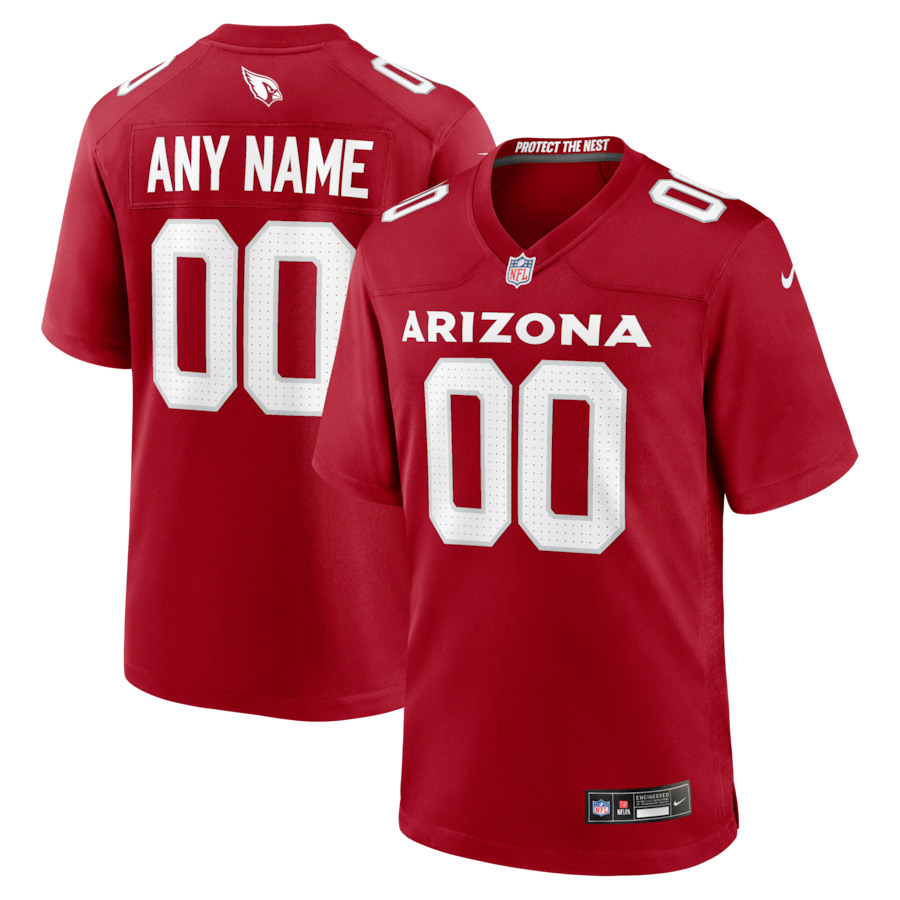 Arizona Cardinals Nike Custom Game Jersey - Cardinal thumbnail 2