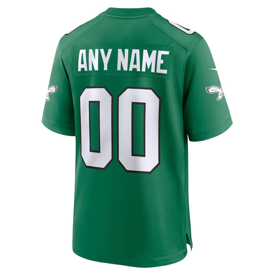 Philadelphia Eagles Nike Alternate Custom Game Jersey - Kelly Green thumbnail 4